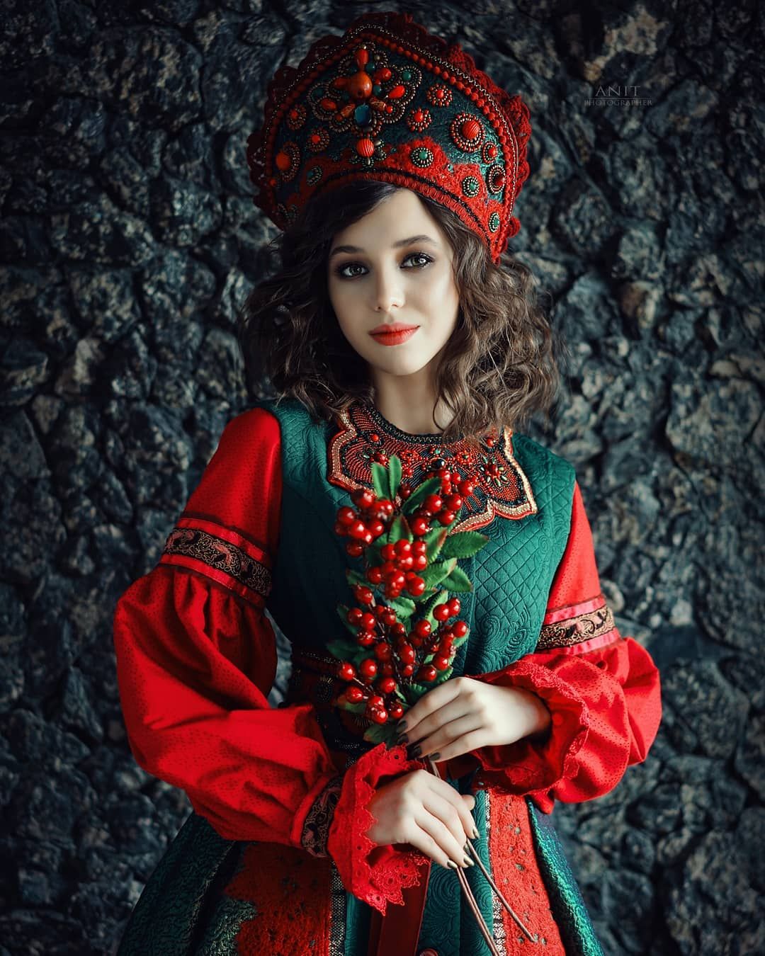 Nude girl Women in Slavic costumes in Ufa
