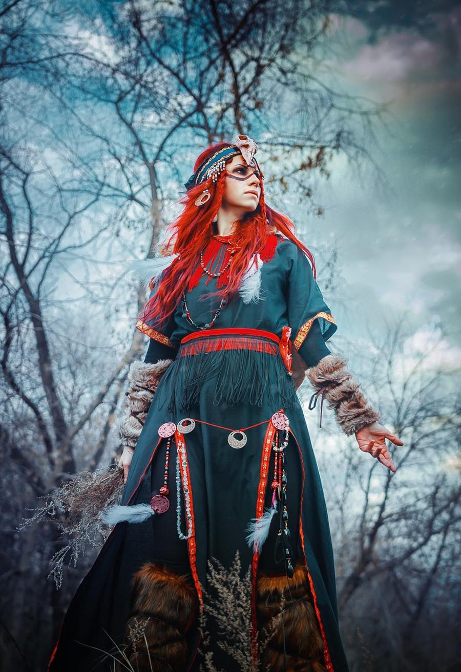 Girls in Slavic costumes underwear in Ufa