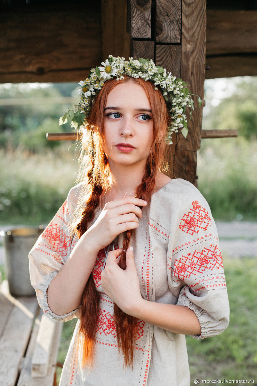 Girls in Slavic costumes in Ufa